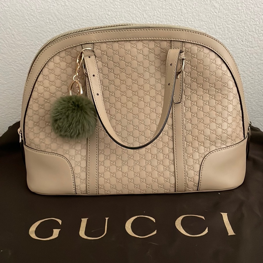 Gucci Micro Guccisima Leather Bag (Authentic)